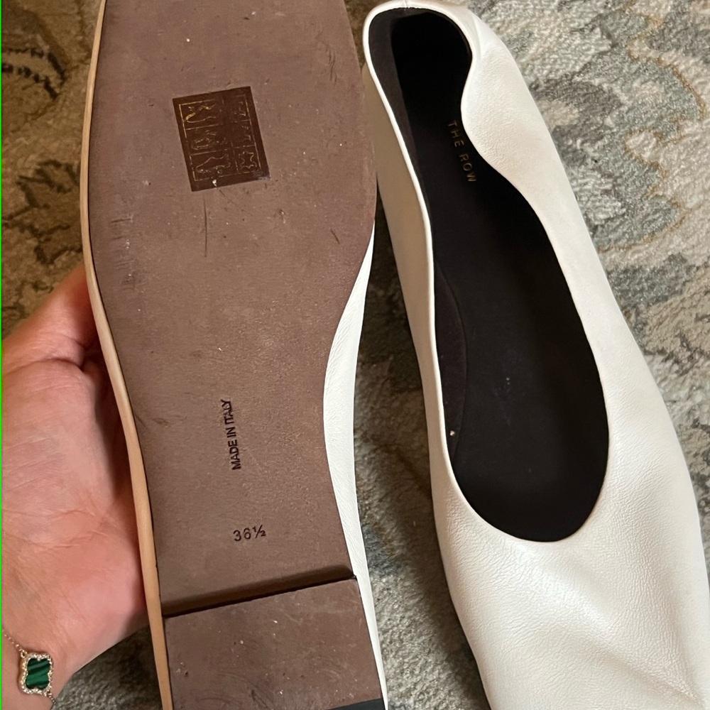 The Row Lambskin Leather Ballerina Flats - Picture 3 of 7